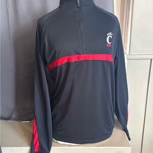 Under Armor Cincinnati Bearcats Black & Red Quarter-Zip Pullover Jacket